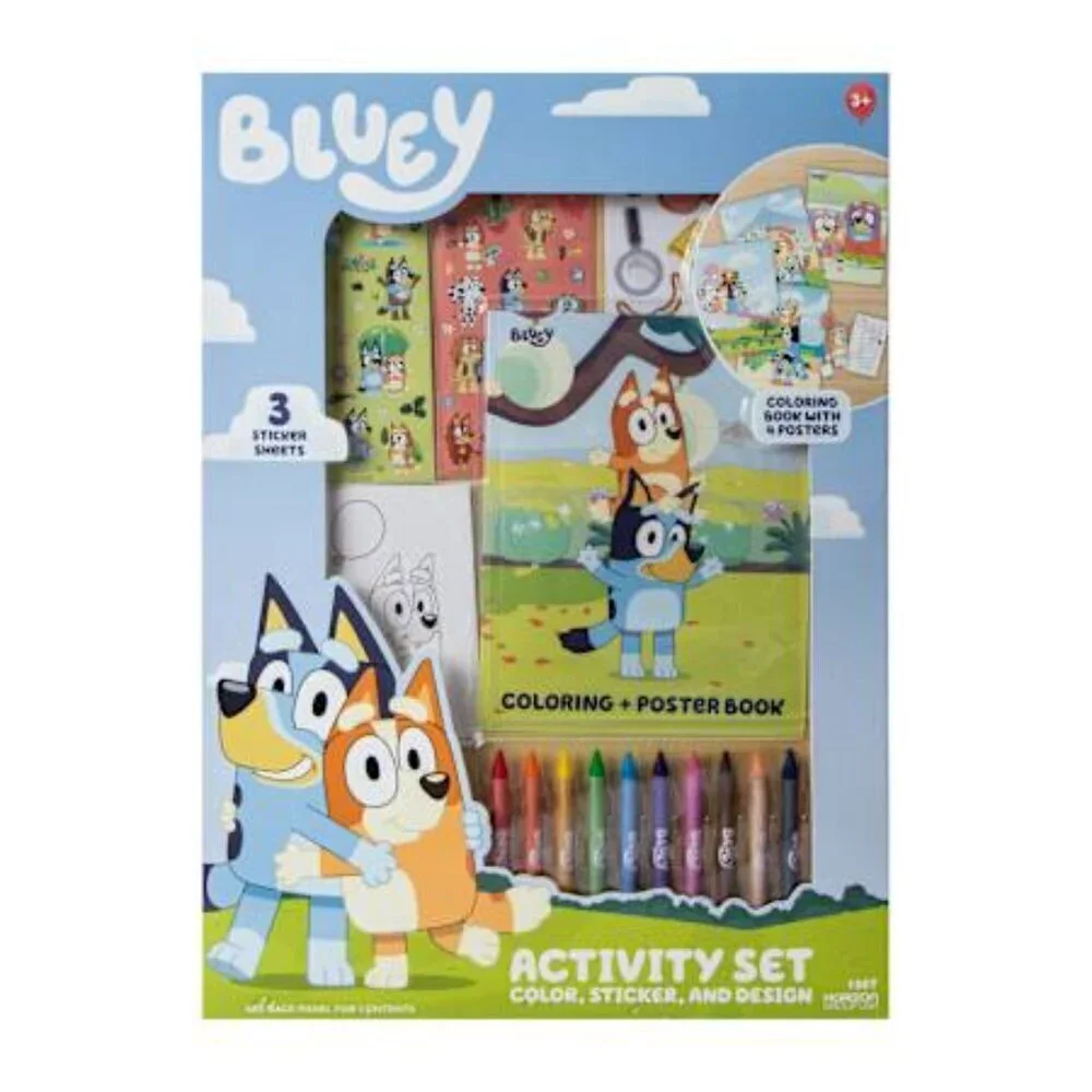Bluey Activity Set Color, stickers and design kit New
